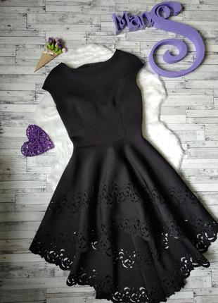 Ассиметричное платье artj женское черное с перфорацией