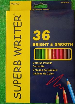 Набор цветных карандашей Marco superb writer 36 цветов