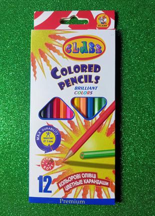 Набір кольорових олівців CLASS 12 кольорів