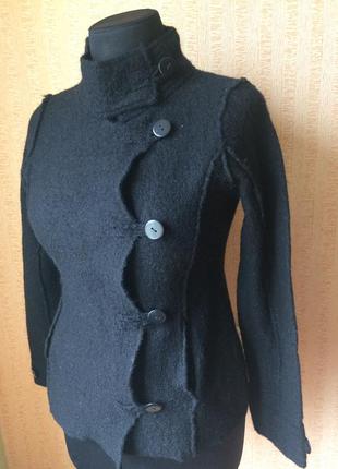 Мягкий пиджак-кофта ,валянная шерсть ,размер 46