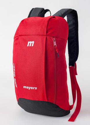 Детский спортивный красный рюкзак mayers унисекс 10l (мв0108)