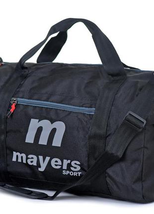 Спортивная сумка mayers черная прямоугольная для спортзала (77...