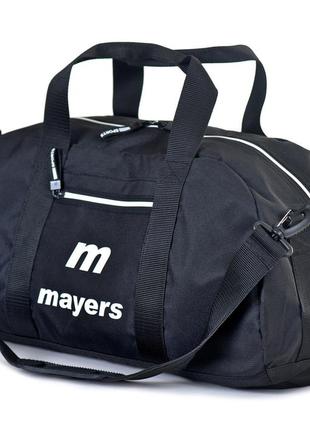 Вместительная спортивная сумка mayers черная для спортзала и п...