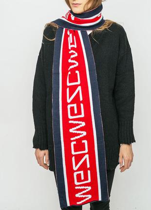 Тёплый шарф унисекс paco graphic шведского бренда wesc оригинал