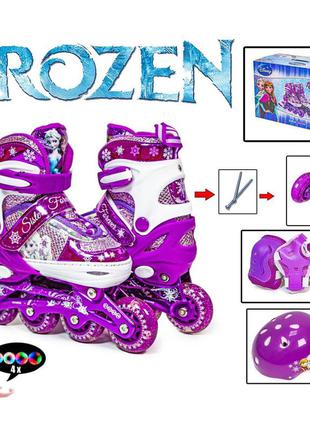 Комплект роликов disney frozen violet. светятся все 4 колеса! ...