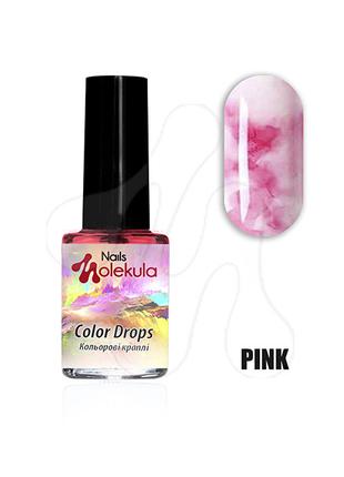 Nails Molekula Акварель(кольорові фарби для розпису) рожевий 6 мл