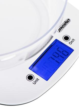 Весы кухонные электрические с чашей Mesko MS 3165