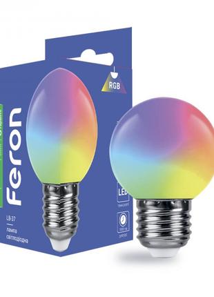 Светодиодная лампа Feron LB-37 1W E27 RGB