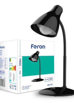 Настольный светодиодный светильник Feron DE1727 черный