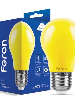 Светодиодная лампа Feron LB-375 3W E27 желтая