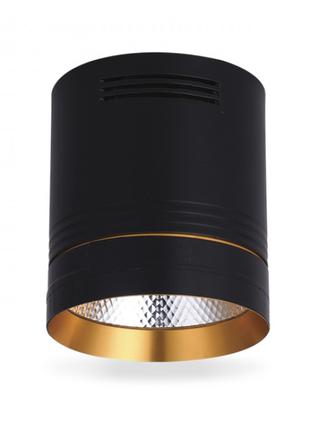 Светодиодный светильник Feron AL542 10W черный золото