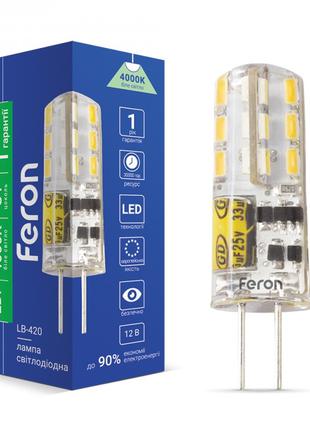 Світлодіодна лампа Feron LB-420 2W G4 12V 4000K