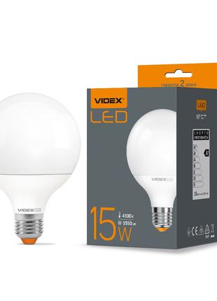 Светодиодная лампа Videx G95e 15W E27 4100K шар