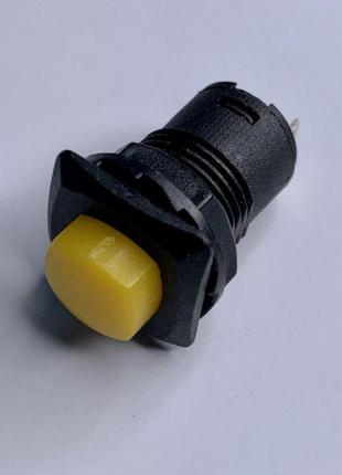 Кнопка Lemanso LSW12 квадрат жёлтая с фикс. ON-OFF/ DS-226