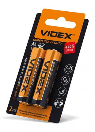 Батарейка солевая Videx R6P / AA
