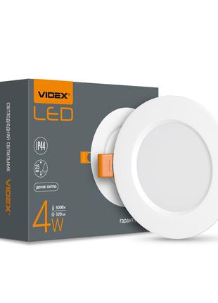 LED светильник Back встраиваемый круглый VIDEX 4W 5000K