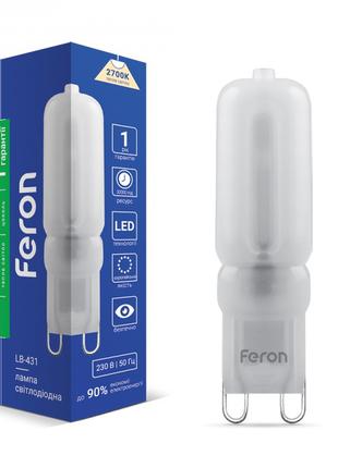 Светодиодная лампа Feron LB-431 4W 230V G9 2700K