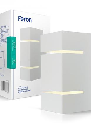 Настінний накладний світильник Feron AL8002 білий