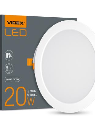 LED светильник Back встраиваемый круглый VIDEX 20W 5000K