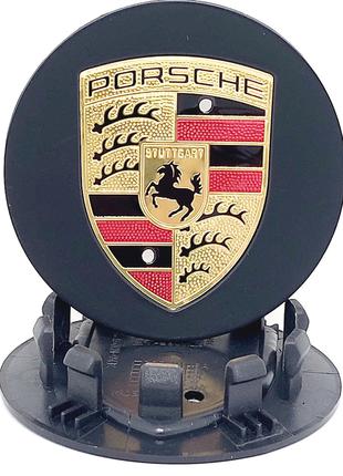 Колпачок на диски Porsche (76мм) black матовый 7PP601150A /7L5...