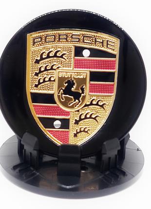 Колпачок на диски Porsche черный/цветной 65мм 95B601150A88Z