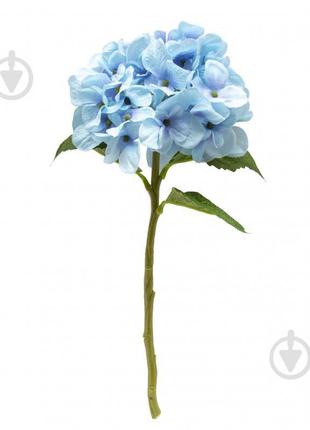 Цветок искусственный Гортензия 35 см голубая 631017