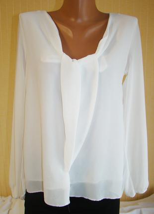 Блузка женская белая нарядная Pala D'oro (размер 44-46 (S-M, U...