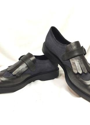 Туфли монки женские кожаные Geox Respira (Размер 39, EU39½, UK7G)