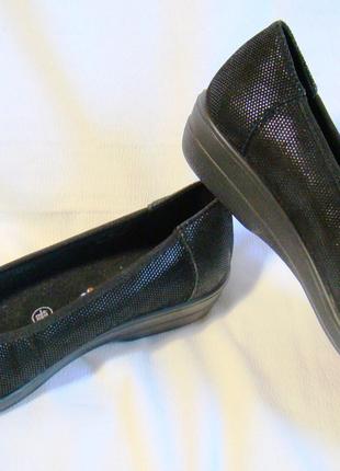 Туфли женские кожаные черные Padders (размер 35, UK4E)