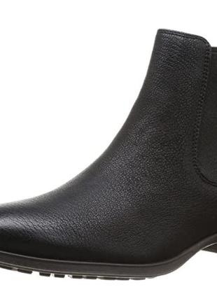 Ботинки женские демисезонные челси кожаные черные Clarks (Разм...