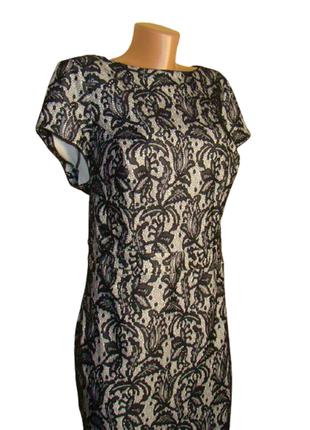 Платье гипюровое черное F&F; (Размер 62, XXXL)