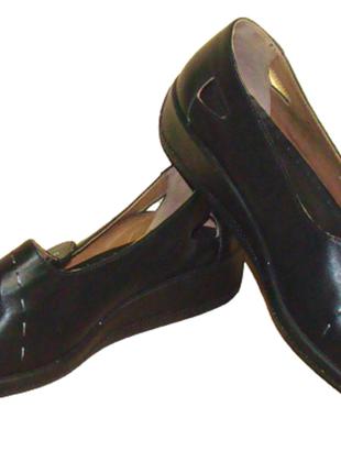 Туфли женские кожаные черные Hotter (Размер 40, UK7½)