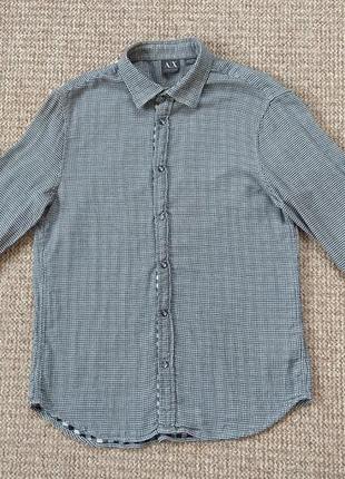 Armani exchange рубашка тканая оригинал (m)