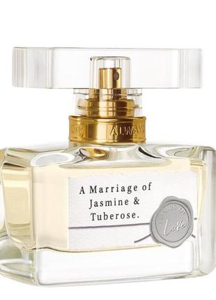 Фото парфюмерная вода marriage of jasmine tuberose эйвон