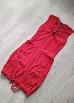 Распродажа! все платья по 50 _ красное платье-сарафан