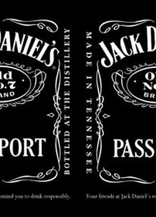 Обложка обкладинка на паспорт Jack Daniels
