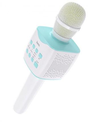 Бездротовий караоке мікрофон HOCO BK5 BT5.0 White-blue