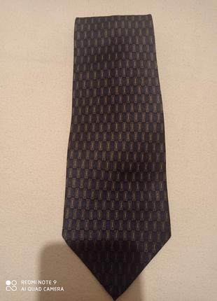 Краватка шовкова sette & bello натуральний шовк синій шовк