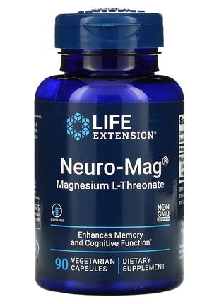 Life Extension, Neuro-Mag, L-треонат магния, 90 вегетарианских...