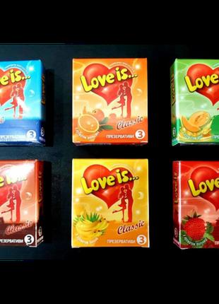 Презервативы Love is. 3 шт. Maxx Shop