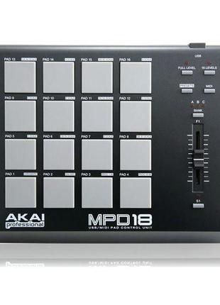 MIDI-контроллер Akai MPD18 (Б/У)