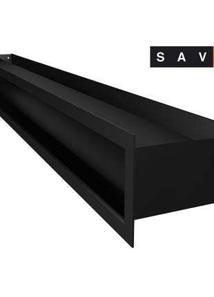 Вентиляционная решетка для камина SAVEN Loft 90х1000 черная