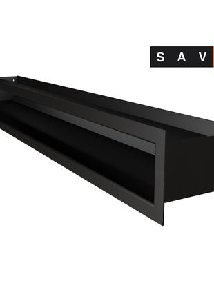 Вентиляционная решетка для камина SAVEN Loft 90х800 черная