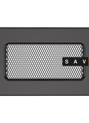 Вентиляционная решетка для камина SAVEN 11х17 графитовая