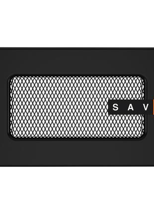 Вентиляционная решетка для камина SAVEN 11х17 черная