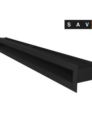 Вентиляционная решетка для камина SAVEN Loft 60х800 черная