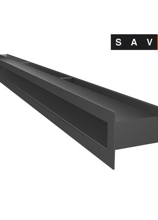 Вентиляционная решетка для камина SAVEN Loft 60х1000 графитовая