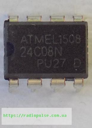 Микросхема 24C08 ( AT24C08 , ST24C08W6 ) , DIP8