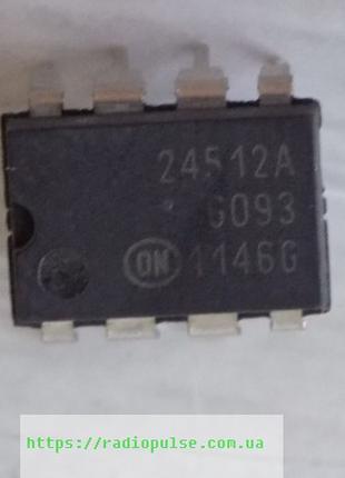 Микросхема 24C512 ( 24512A - маркировка ) , DIP8