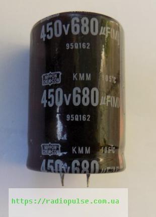 Электролитический конденсатор 680*450*105 жест.выв. 35*50